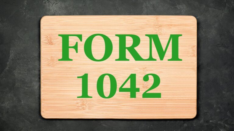 form 1042
