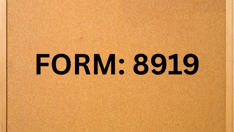 form 8919
