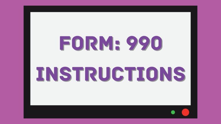 form 990 instructions