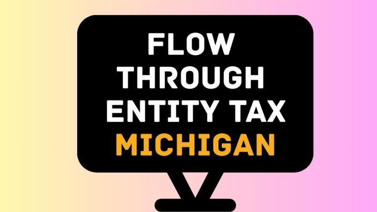 michigan flow through entity tax