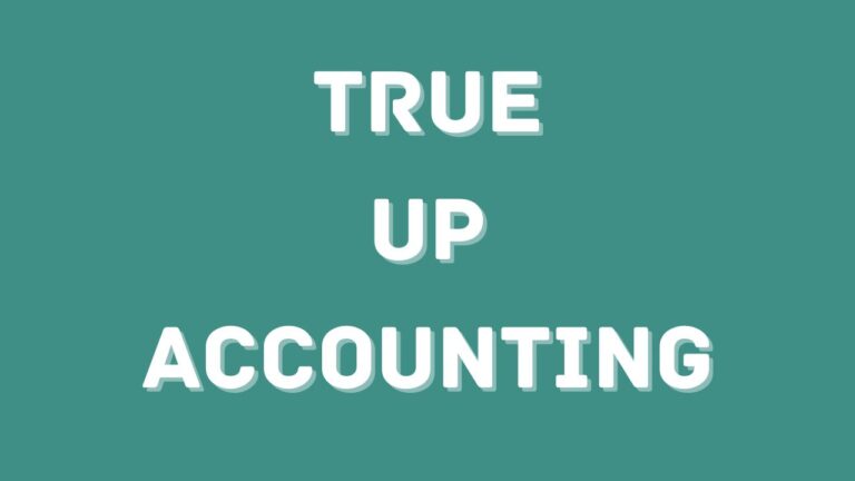 true up accounting