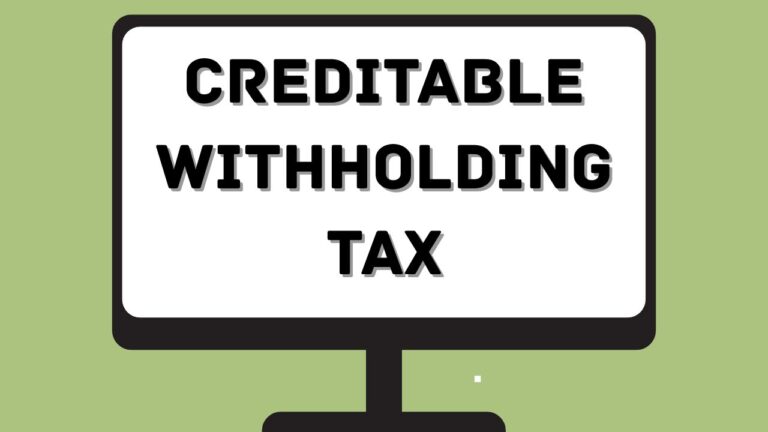 Creditable Withholding Tax