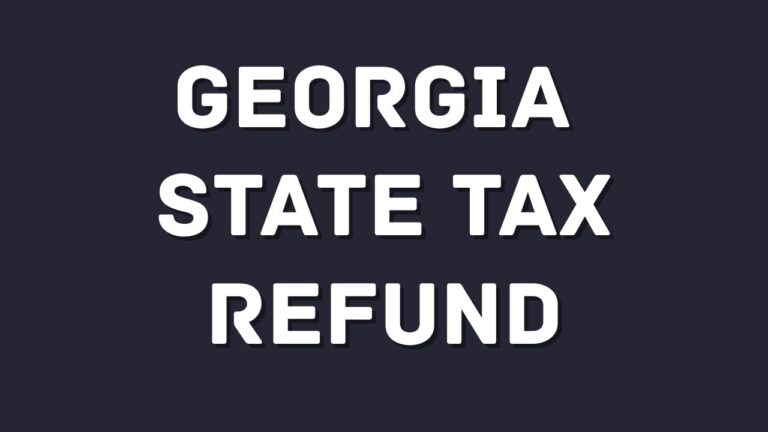 Georgia state tax refund