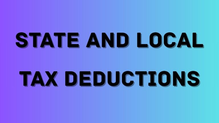State And Local Tax Deductions